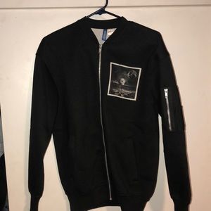 Black zip up jacket